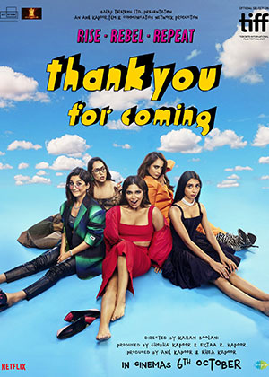 Feature image ✅ Download Thank You for Coming (2023) Hindi Full Movie and available in 480p & 720p & 1080p. This movie is based on Comedy and available in Hindi.