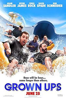 Feature image ✅Download Grown Ups (2010) Dual Audio (Hin-Eng) Full Movie. "After their high school basketball coach passes away, five good friends and former teammates...